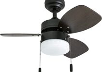 Honeywell Ceiling Fans Ocean Breeze Contemporary 30” LED Frosted Light