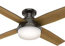 Hunter Fan Company 59447 Dempsey Indoor Low Profile Ceiling Fan with Light 52″