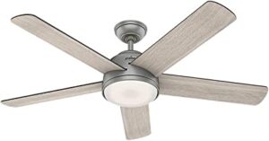 Hunter Romulus Indoor Wi-Fi Ceiling Fan with LED Light and Remote Control