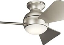 KICHLER 330150NI Protruding Mount Ceiling Fan With Light